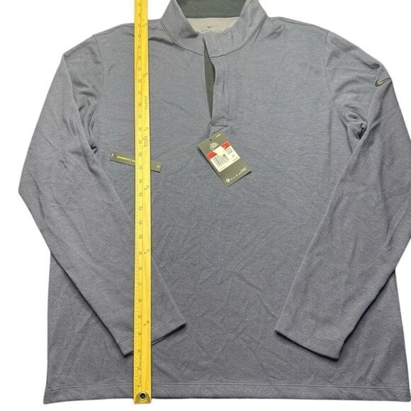 NWT Nike Dri Fit Standard Fit 1/4 Zip Pullover Mens Dark Plum Golf Preppy - Picture 10 of 12